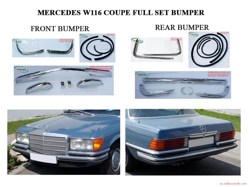 second hand/new: Mercedes Benz W116 coupe (1972-1980) EU Style Bumpers