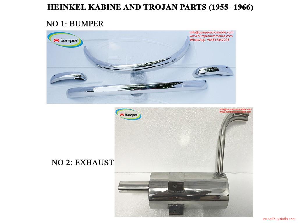 second hand/new: Heinkel Kabine and Trojan bumpers and exhaust (1955- 1966)