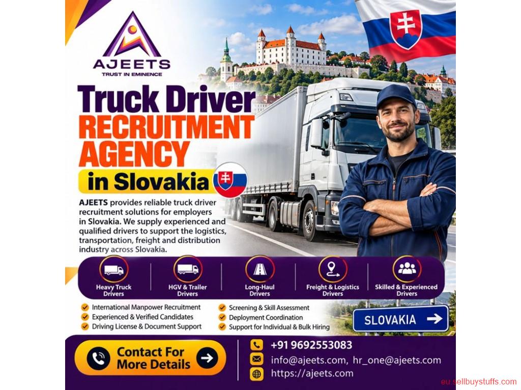 second hand/new: Truck Driver Recruitment Agency in Slovakia