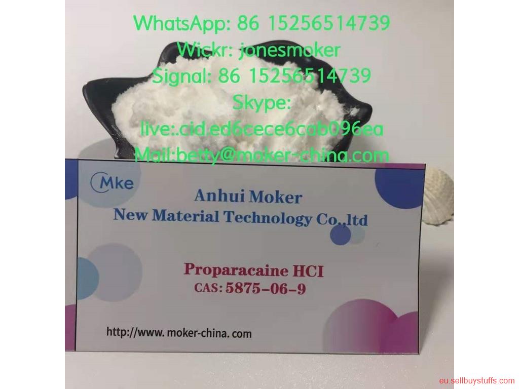 second hand/new: High quality proparacaine hcl cas 5875-06-9 with large stock and low price