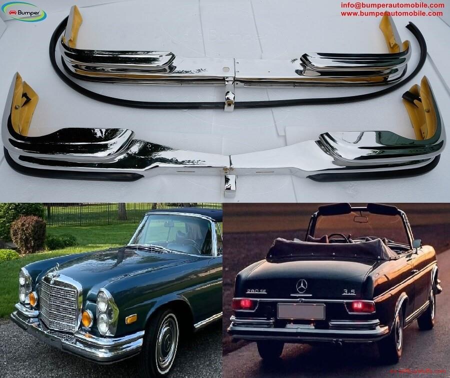second hand/new: Mercedes W111 W112 low grille models 280SE 3,5L V8 Coupe/Cabriolet bumpers (1969-1971)
