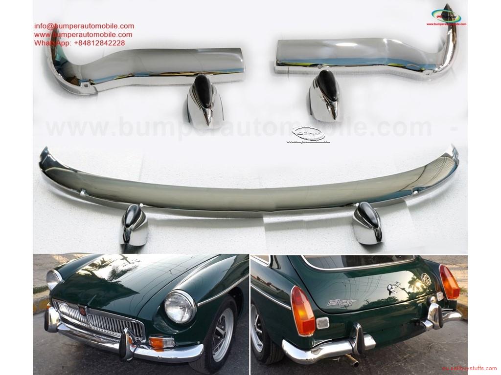 second hand/new: MGB GT Split bumper year 1970 by stainless steel