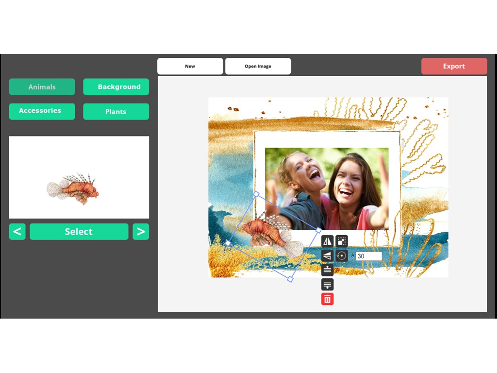 second hand/new: Online Photo Editors with Printable Watercolor Arts